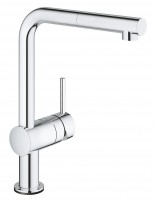 GROHE 31360001 Tap Minta Touch L-spout with pull-out aerator chrome