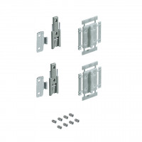 HETTICH 9279043 WingLine L folding clip curtain, gray, 2 pcs