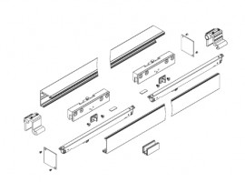 TWIN MINIMAL II 2000mm/F9 80 kg without damping,anod. aluminum,stainless steel