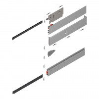 BLUM Revego Uno 801P450E.L2 pocket rail guide, 450 mm, left