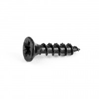 Screw PZ 4.5x40 countersunk head zinc black PZ2