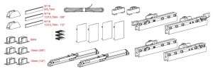 TERNO Solo Vetro fittings set K.0271.5 synchronous opening