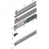 BLUM Revego Duo 802P450D.R2 pocket rail guide, 450 mm, right