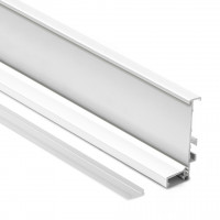 TULIP Gola door J profile with LED 4.1m white semi-gloss