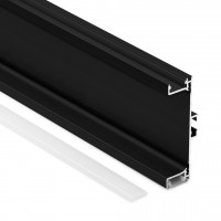 TULIP Gola plug-in C profile with LED 4.1m black matt