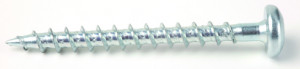 Screw TX 5x20 half-round head zinc white T25