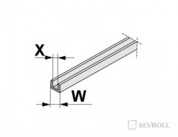 SEVROLL 20102 glass seal 18/4mm symmetrical 25m