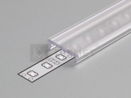 StrongLumio cover strip F for LED profile snap-on translucent 2000mm