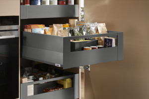 K-BLUM Merivobox E Boxcap 550 mm, 40 kg, Orion šedá, vnitřní, reling