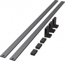 KES Conero shoe rail, 1114mm, black