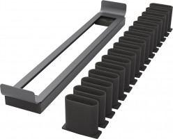 KES Conero side drawer for belts, ties, 475, black