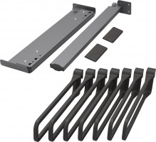 KES Conero side drawer for trousers, 475, 7 hangers, black