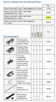 HAWA 23088 Junior 80 Z sliding interior door fittings set up to 80kg 2x damper