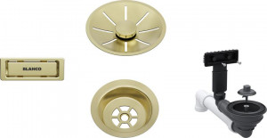 BLANCO 207423 Drain Set 1x3.5" InFino Satin Gold