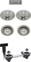 BLANCO 207441 Drain Kit 2x3.5" InFino Satin Platinum