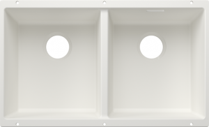 BLANCO 527831 Sink SUBLINE 350/350-U white without drain set Silgranit