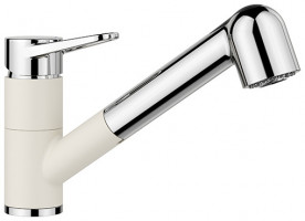 BLANCO 526982 Tap WEGA-S white soft/chrome Silgranit-look