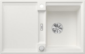 BLANCO 527589 Sink ADIRA 45 S white InFino with Silgranit eccentric