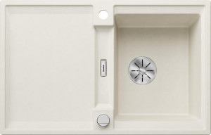 BLANCO 527590 Sink ADIRA 45 S white soft InFino with Silgranit eccentric