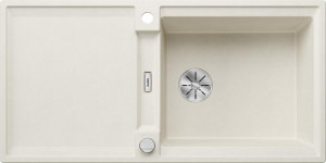 BLANCO 527622 Sink ADIRA XL 6 S white soft InFino with Silgranit eccentric