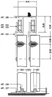 SISCO 225-227 fittings 45kg