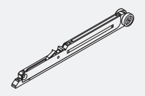 HAWA 042.3106.071 shock absorber for sliding fittings 60 - 100 kg