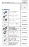 HAWA 057.3091.071 Porta 100 GW, fittings set for glass doors up to 100 kg