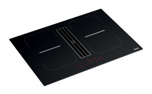 FRANKE Induction hob with extractor fan FMA 8391R HI black glass/white graphic