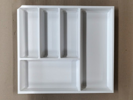 Cutlery tray SKY 500/60 (522 x 474 mm) white - DAMAGED