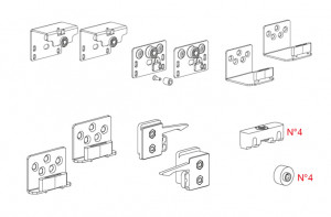 TERNO Frontalino set for 2 doors K.1091.1