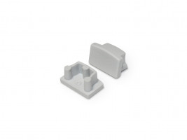 StrongLumio end caps for Begton 12 profile, round, gray (pair)