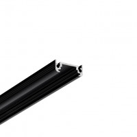 StrongLumio profile LED Surface 10, black matt, 2000 mm