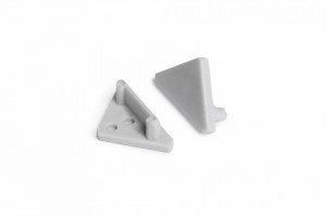 StrongLumio end caps for Cabi profile, grey (pair)