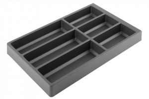 Cutlery tray Separado 546x300x2,8 mm Kristall soft Touch