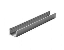 SEVROLL 02558 "U" profile for laminate 10mm 3m silver