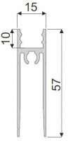 IC-bottom cover bar EU 10mm 6m champagne