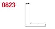 SISCO 823 lower aluminum rail 1500mm