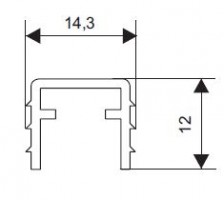 S-S50 top milling bar aluminum raw 2m