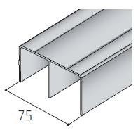 S-S05 top guide profile 3m silver