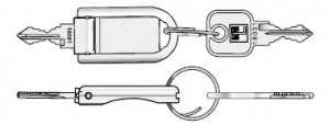 LEHMANN Spare key C1 folding, combination 18093