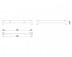 MILADESIGN Desk base low Mobilar M6307-K white