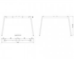 MILADESIGN Desk base Mobilar M6312E–S white