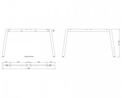 MILADESIGN Desk base Mobilar M5414T–S white