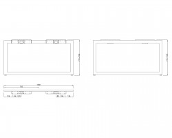 MILADESIGN Desk base Quark Q7214-Z white