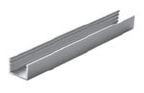 SEVROLL 02558 "U" profile for laminate 10mm 3m silver