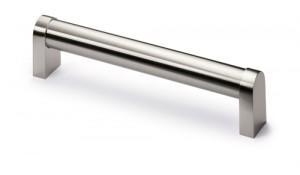 HETTICH 115077 Handle COMO 204/192 brushed stainl.steel/imitation stainl.steel