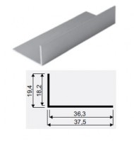 SEVROLL 02455 angle 18x36mm 3m silver