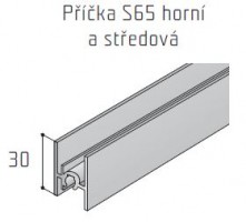 S-S65 top a medium-strong profile 2,5m stainless steel