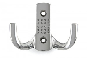 TULIP Hook Darec polished chrome + screws