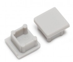 StrongLumio end caps for the Smart 10 profile, light gray (pair)